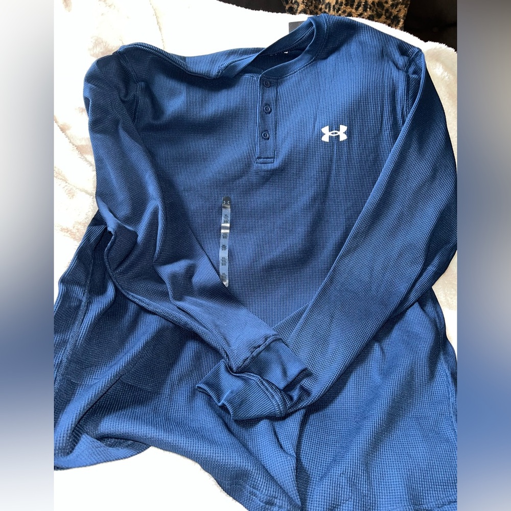 Under Armour Men's Navy Long Sleeve Henley